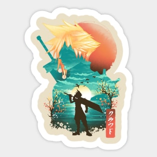 Ukiyo e Soldier Sticker